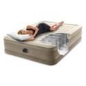 MATERAC DMUCHANY DWUOSOBOWY 203X152 CM Z WBUDOWANĄ POMKĄ INTEX 64428