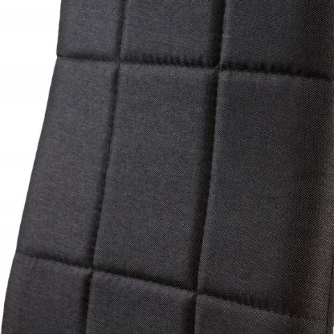 ZESTAW KRZESŁA KRZESŁO TAPICEROWANE DO JADALNI I SALONU 4 SZTUKI CZARNE MODERNHOME