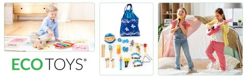 ZESTAW MUZYCZNY 16 INSTRUMENTÓW DLA DZIECI + TORBA ECOTOYS