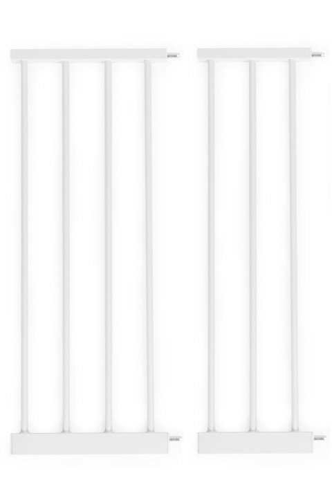 BRAMKA BARIERKA ZABEZPIECZAJĄCA 74-132 CM NA SCHODY I DRZWI STAL DODATKOWE PANELE BIAŁA ECOTOYS