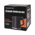 CZAJNIK ELEKTRYCZNY BEZPRZEWODOWY TURYSTYCZNY 1500 W 1.2 L OBROTOWY CZARNY