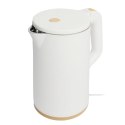 CZAJNIK ELEKTRYCZNY BEZPRZEWODOWY TURYSTYCZNY 1500 W 1.7 L OBROTOWY BIAŁY