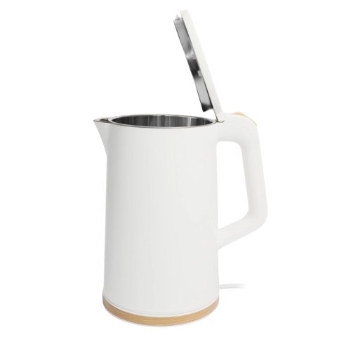 CZAJNIK ELEKTRYCZNY BEZPRZEWODOWY TURYSTYCZNY 1500 W 1.7 L OBROTOWY BIAŁY