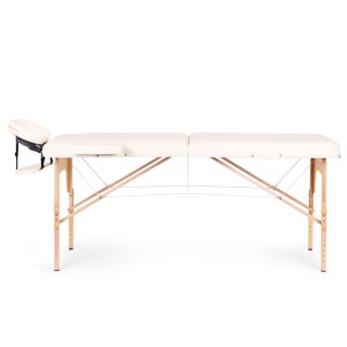 DREWNIANY STÓŁ DO MASAŻU I REHABILITACJI 2-SEGMENTOWY SKŁADANY W WALIZKĘ + TORBA MODERNHOME