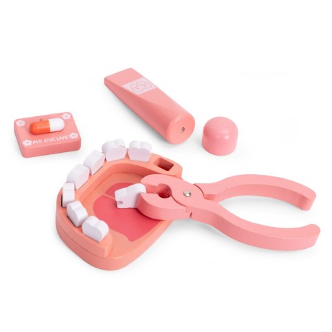 DREWNIANY ZESTAW MAŁEGO LEKARZA TORBA MEDYCZNA DLA DZIECI 24 ELEMENTY ECOTOYS