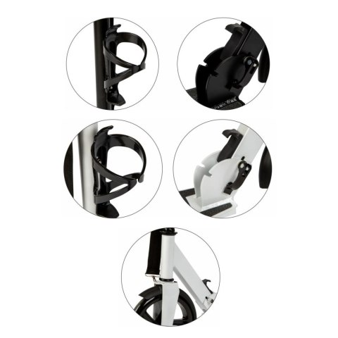 HULAJNOGA MIEJSKA DLA DZIECI I MŁODZIEŻY SKŁADANA REGULACJA WYSOKOŚCI 91-101 CM KOŁA 200 MM UCHWYT NA BIDON