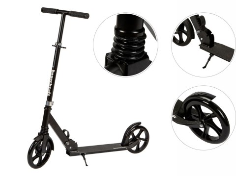 HULAJNOGA MIEJSKA DLA DZIECI I MŁODZIEŻY SKŁADANA REGULACJA WYSOKOŚCI 95-105 CM KOŁA 200 MM