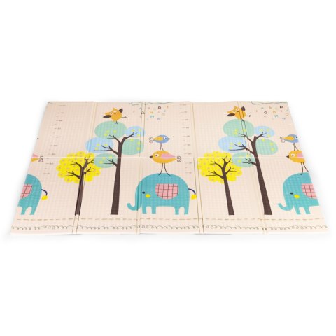 MATA PIANKOWA DLA DZIECI 200X150 CM EDUKACYJNA DWUSTRONNA SKŁADANA MIARKA WZROSTU ALFABET ECOTOYS