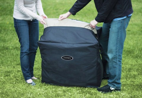 NADMUCHIWANE SPA KWADRATOWE BASEN Z HYDROMASAŻEM 4 OS. 175X71 CM AKCESORIA PREMIUM INTEX 28446