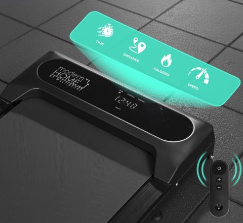 BIEŻNIA DOMOWA ELEKTRYCZNA WALKING PAD TRENINGOWY POD BIURKO 6 KM/H MODERNHOME