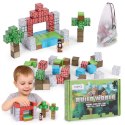 KLOCKI MAGNETYCZNE KONSTRUKCYJNE ZESTAW DLA DZIECI 100 ELEMENTÓW SZEŚCIANY