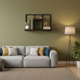 KWIETNIK ŚCIENNY PÓŁKA WISZĄCA NA KWIATY OZDOBY 3 POZIOMY LOFT MODERNHOME