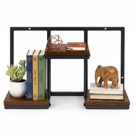 KWIETNIK ŚCIENNY PÓŁKA WISZĄCA NA KWIATY OZDOBY 3 POZIOMY LOFT MODERNHOME