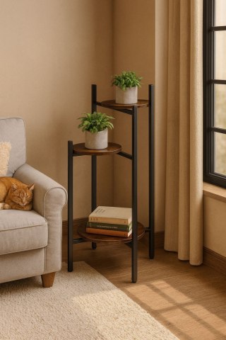 KWIETNIK STOJĄCY STOJAK NA KWIATY OZDOBY 3 POZIOMY LOFT MODERNHOME