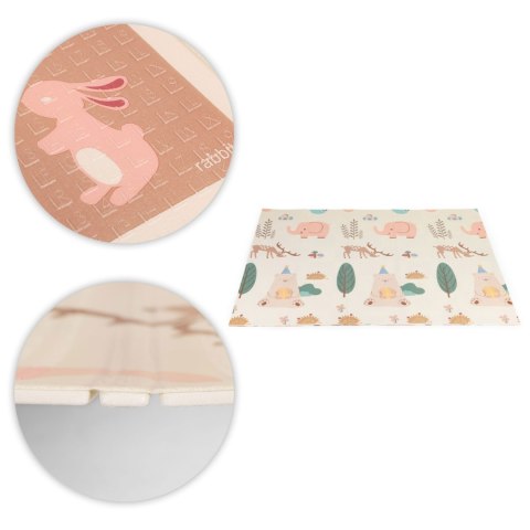 MATA PIANKOWA DLA DZIECI 200X180 CM EDUKACYJNA DWUSTRONNA SKŁADANA + TORBA IPLAY