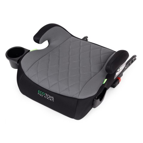 PODKŁADKA ISOFIX SAMOCHODOWA SIEDZISKO DLA DZIECI I-SIZE WZROST 125-150 CM UCHWYT NA NAPOJE ECOTOYS
