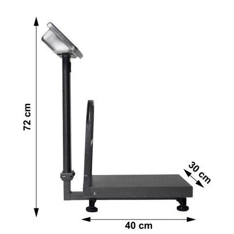 WAGA ELEKTRONICZNA 200 KG MAGAZYNOWA SKLEPOWA PLATFORMOWA TOWAROWA PRZEMYSŁOWA LCD