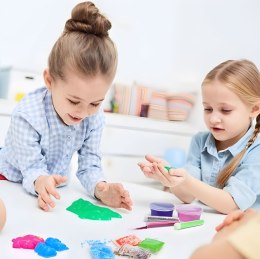 ZESTAW DO ROBIENIA SLIME GLUTKÓW DLA DZIECI DIY MASA PLASTYCZNA ROZCIĄGLIWA GNIOTEK 113 ELEMENTÓW
