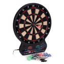 Elektroniczna tarcza do darta gry w rzutki lotki tablica LCD 42 cm 27 gier zestaw 12 rzutek