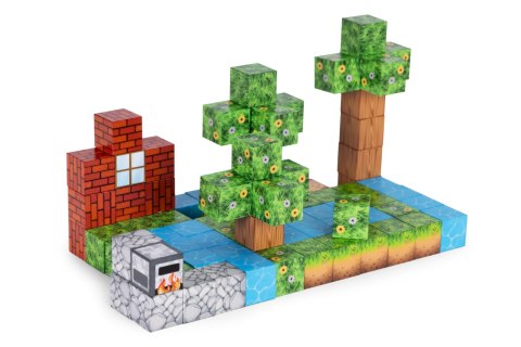 Klocki magnetyczne konstrukcyjne dla dzieci zestaw 88 elementów