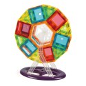 Klocki magnetyczne konstrukcyjne domek autko karuzela 70 elementów