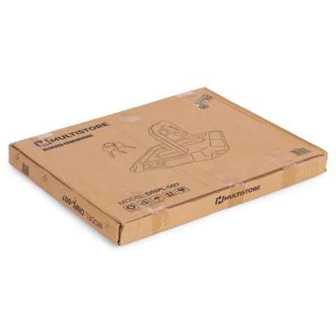 Blokada parkingowa składana zapora 30 cm na klucz z odblaskowymi pasami