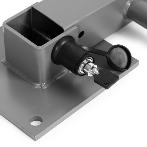 Blokada parkingowa składana zapora 50 cm na klucz z odblaskowymi pasami