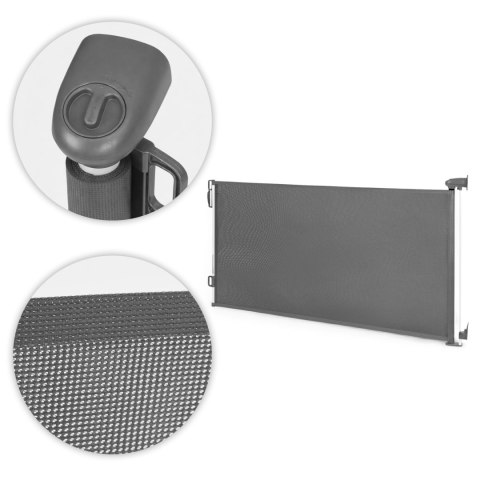 Bramka barierka roleta 160 cm ochronna zabezpieczająca na schody i drzwi szara ECOTOYS