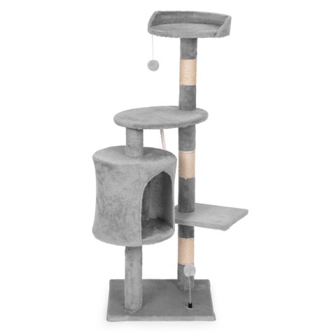 Drapak dla kota legowisko słupek wieża do drapania domek 110 cm szary Petsi