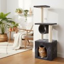 Drapak dla kota legowisko słupek wieża do drapania domek 94 cm szary Petsi