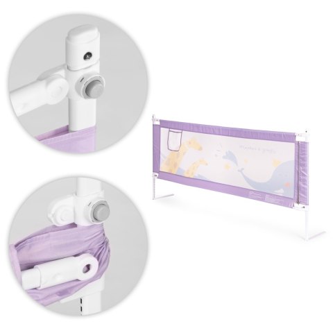 Barierka ochronna na łóżko 200 cm osłona zabezpieczenie dla dzieci ECOTOYS