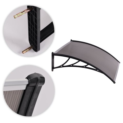 Daszek nad drzwi 150x100 cm zadaszenie osłona poliwęglan MultiGarden