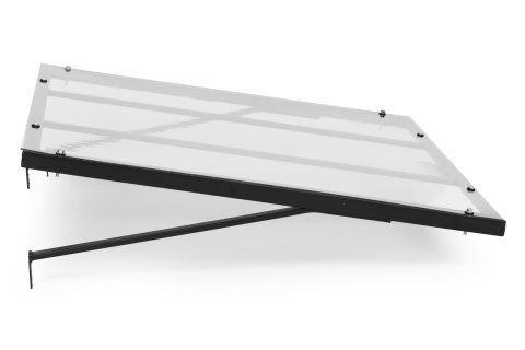 Daszek nad drzwi wejściowe 140x90 cm zadaszenie osłona UV MultiGarden