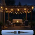 Girlanda ogrodowa świetlna łańcuch 25x LED 15m 9 trybów lampki ogrodowe 9W