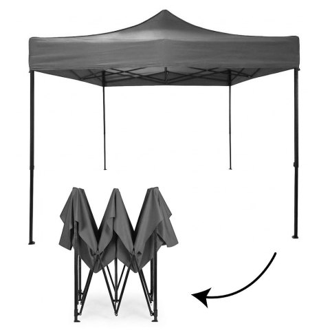 Pawilon ogrodowy eventowy automatyczny samorozkładalny namiot 3x3 m szary MultiGarden