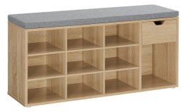 Szafka na buty z siedziskiem sonoma