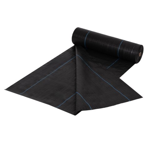 Agrowłóknina czarna agrotkanina UV 150g mata antychwastowa 1,6x50m kołki MulltiGarden