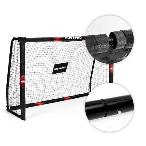 Bramka piłkarska z siatką do piłki nożnej 240x160x85 cm MOVEPRO