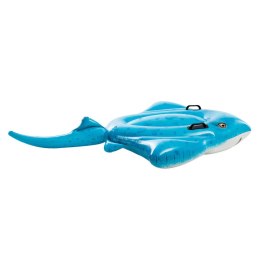 Dmuchany materac do pływania 185x145 cm z uchwytami płaszczka INTEX 57576