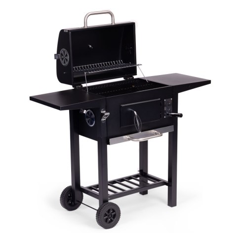 Grill węglowy ogrodowy z pokrywą regulacja rusztu termometr popielnik MultiGarden