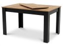 Stół rozkładany prostokątny 120-160x80 cm do kuchni jadalni dla 4-6 osób dąb craft