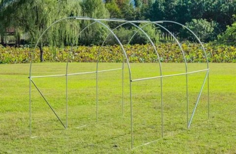 Szklarnia tunel ogrodowy foliowy 3x2x2 m 6 m² metalowy stelaż folia UV