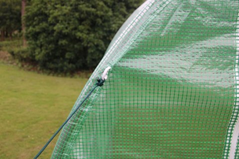 Szklarnia tunel ogrodowy foliowy 4x2,5x2 m 10 m² metalowy stelaż folia UV