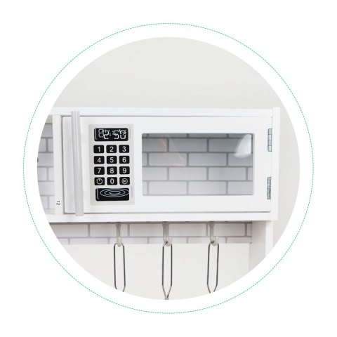 DREWNIANA KUCHNIA DLA DZIECI ŚWIATŁO LED + GARNKI ECOTOYS