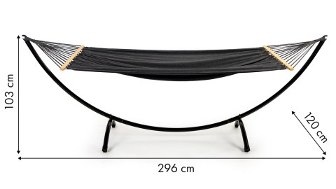 HAMAK ZE STELAŻEM LEŻANKA HUŚTAWKA OGRODOWA MULTIGARDEN