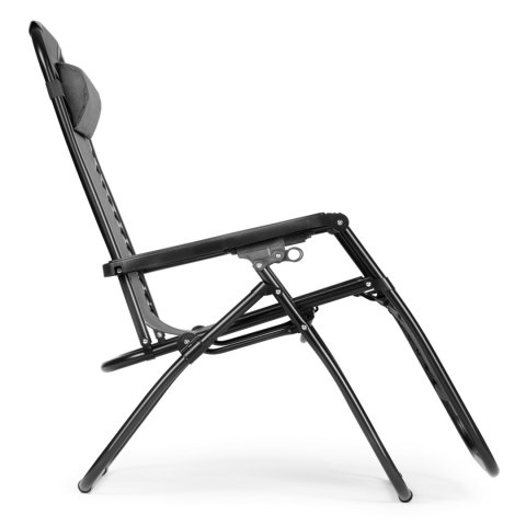 LEŻAK FOTEL OGRODOWY PLAŻOWY REGULOWANE OPARCIE ZERO GRAVITY MULTIGARDEN - SZARY