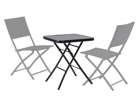 STOLIK SZKLANY OGRODOWY SKŁADANY TARAS KAWOWY MULTIGARDEN