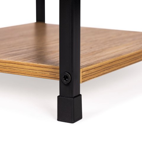 REGAŁ DREWNIANY NOWOCZESNY METALOWA RAMA LOFT 3 PÓŁKI MODERNHOME