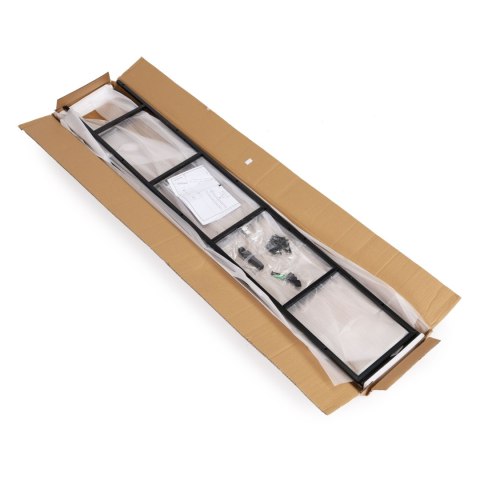 REGAŁ DREWNIANY NOWOCZESNY METALOWA RAMA LOFT 5 PÓŁEK MODERNHOME