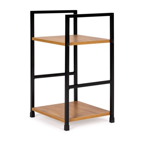 REGAŁ DREWNIANY NOWOCZESNY SZAFKA NOCNA 2 PÓŁKI LOFT MODERNHOME